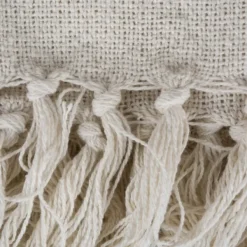 Blankets & Throws-Kirkland's Home Cabana Stripe Throw Gray