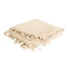 Blankets & Throws-Kirkland's Home Cable Knit Tassel Throw Ivory