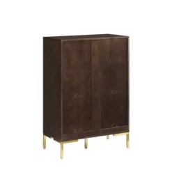 Bookshelves-Kirkland's Home Cadence Gold Record Storage Bookcase With Speaker