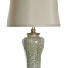 Table Lamps-Kirkland's Home Caledonia Blue And Gold Finish Table Lamp White