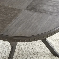 Coffee Tables-Kirkland's Home Calvert Round Coffee Table Gray