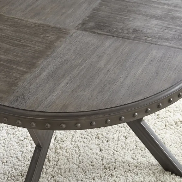 Coffee Tables-Kirkland's Home Calvert Round Coffee Table Gray