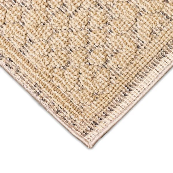 Outdoor Rugs-Kirkland's Home Camel Leopard Border Outdoor Area Rug, 6X9 Tan