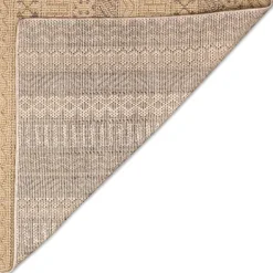 Outdoor Rugs-Kirkland's Home Camel Linear Sundry Outdoor Area Rug, 6X9 Tan