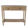Console Tables-Kirkland's Home Camel Rattan Console Table Brown