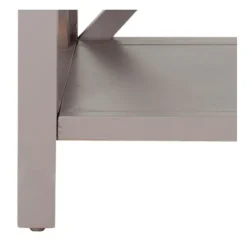 Accent & End Tables-Kirkland's Home Candice Cross Back Accent Table Gray