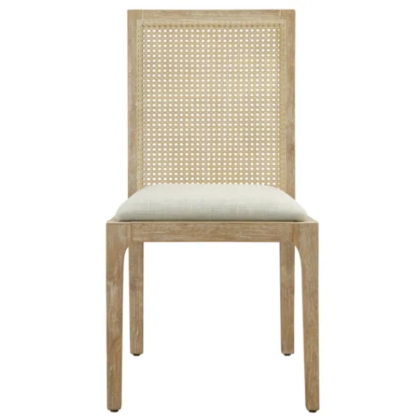 Dining Chairs-Kirkland's Home Cane Back Upholstered Wood Dining Chairs, Set Of 2 Tan