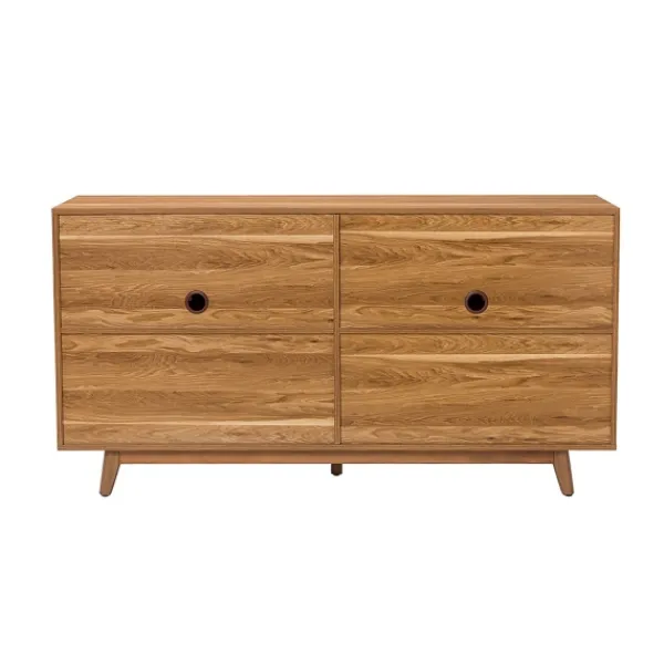 Cabinets & Sideboards-Kirkland's Home Cane Wood Storage Media Cabinet Tan
