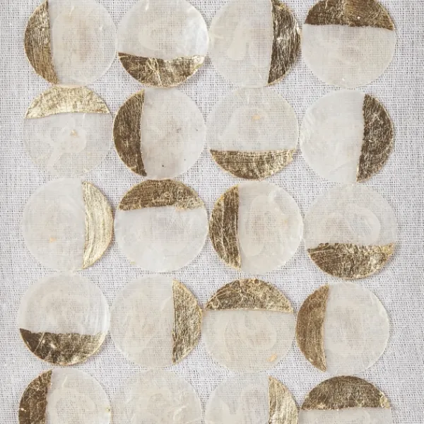 Wall Plaques-Kirkland's Home Capiz Shells Emblem Framed Wall Plaques, Set Of 2 White/Gold