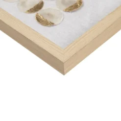 Wall Plaques-Kirkland's Home Capiz Shells Emblem Framed Wall Plaques, Set Of 2 White/Gold