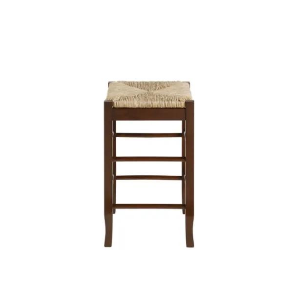 Bar Stools & Counter Height Stools-Kirkland's Home Cappuccino Wooden Counter Stool Brown