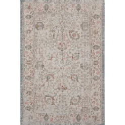 Outdoor Rugs-Kirkland's Home Caramel Botanical Indoor/Outdoor Area Rug, 7X9 Ivory/Red