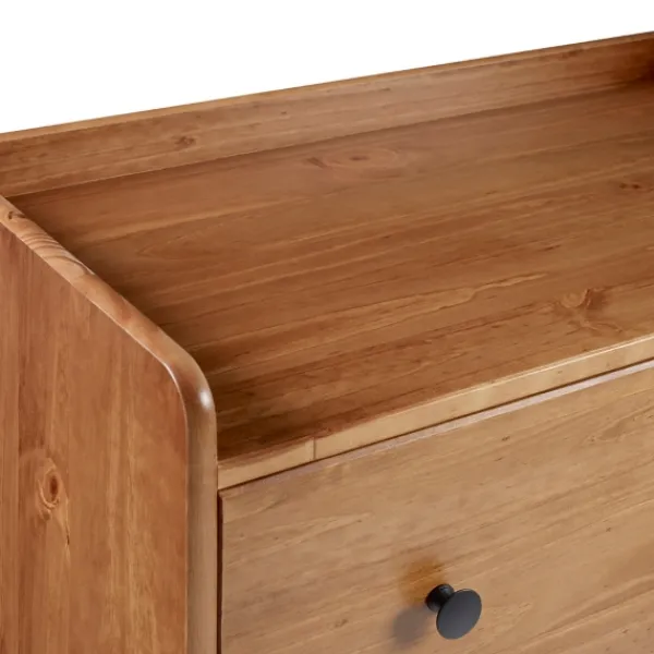Dressers & Chests-Kirkland's Home Caramel Wooden 4-Drawer Dresser Brown