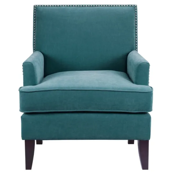 Accent Chairs-Kirkland's Home Carlton Accent Chair With Nailhead Trim Blue