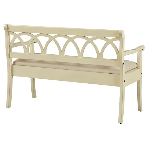 Entryway Furniture-Kirkland's Home Cartland Storage Bench White