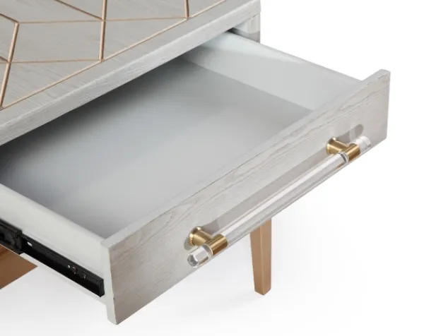Accent & End Tables-Kirkland's Home Carved Graphite And Gold Accent Table, 24X28 Gray