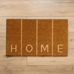 Doormats-Kirkland's Home Carved Home Coir Doormat Tan