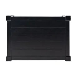 Accent & End Tables-Kirkland's Home Carved Pinewood Farmhouse Accent Table Black