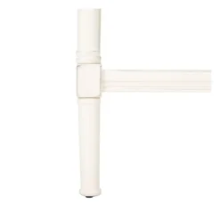 Accent & End Tables-Kirkland's Home Carved Pinewood Farmhouse Accent Table White
