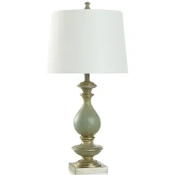 Table Lamps-Kirkland's Home Carved Traditional Table Lamp Blue