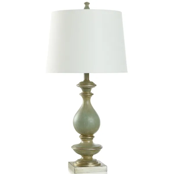 Table Lamps-Kirkland's Home Carved Traditional Table Lamp Blue