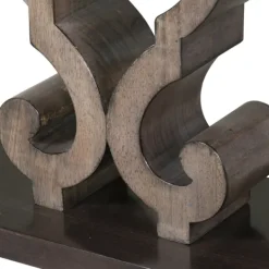 Accent & End Tables-Kirkland's Home Carved Wood Decorative Accent Table Brown