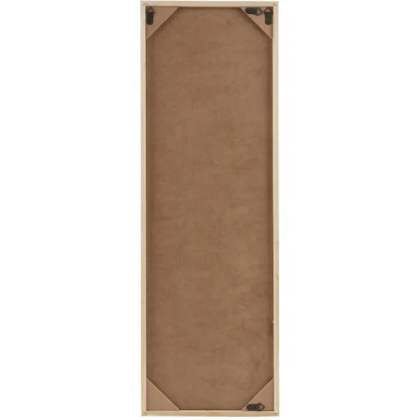 Wall Plaques-Kirkland's Home Carved Wood Laurel Branches Panel Wall Plaque Tan