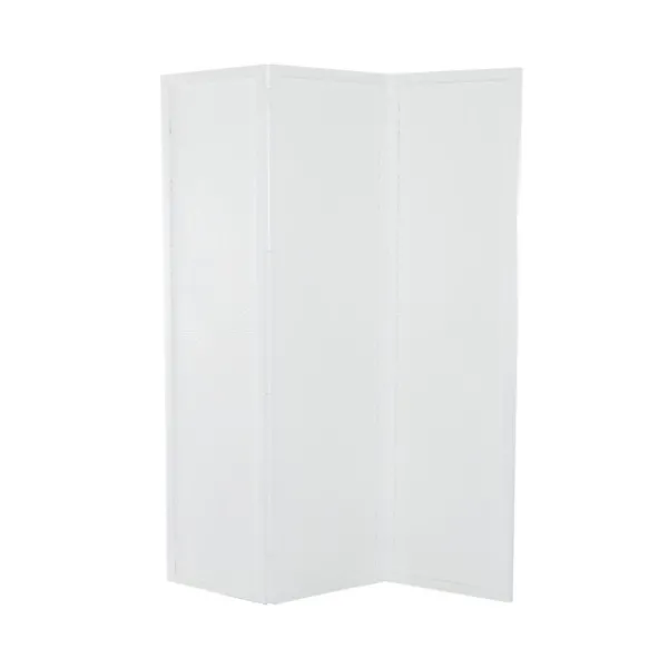 Decorative Accents-Kirkland's Home Carved Wood 3-Panel Room Divider White