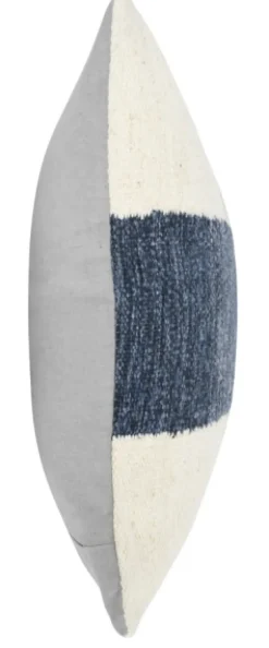 Pillows-Kirkland's Home Casey Navy Color Block Throw Pillow Blue/Ivory/Gray