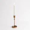 Candle Holders-Kirkland's Home Cast Iron Taper Candle Holder, 10 In. Gold