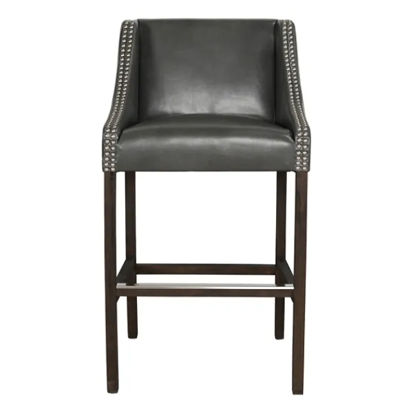 Bar Stools & Counter Height Stools-Kirkland's Home Castaic Barstool Gray