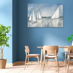 Canvas Art-Kirkland's Home Catching The Breeze Canvas Art Print Blue
