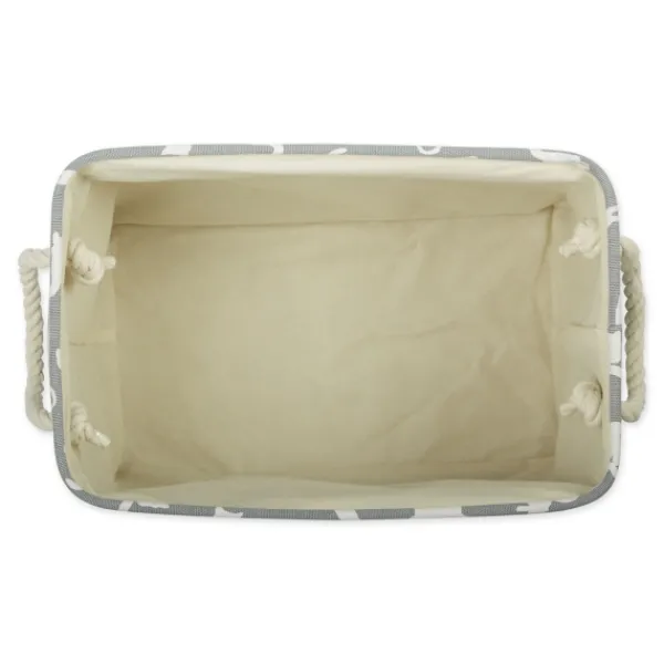 Baskets & Boxes-Kirkland's Home Cats Meow Rectangular Storage Bin, 14 In. Gray