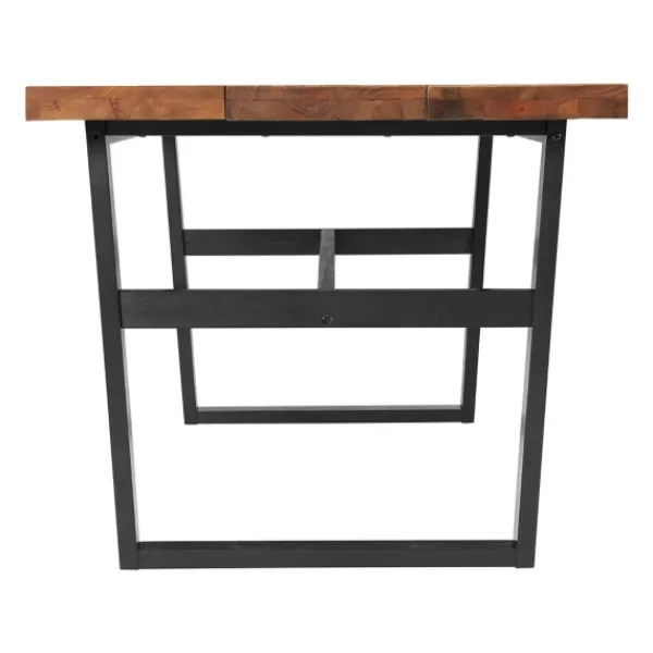 Dining Tables-Kirkland's Home Cedar Wood And Metal Industrial 5-Pc. Dining Set Brown/Black