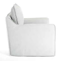 Accent Chairs-Kirkland's Home Celine Sky Swivel Down Armchair Gray