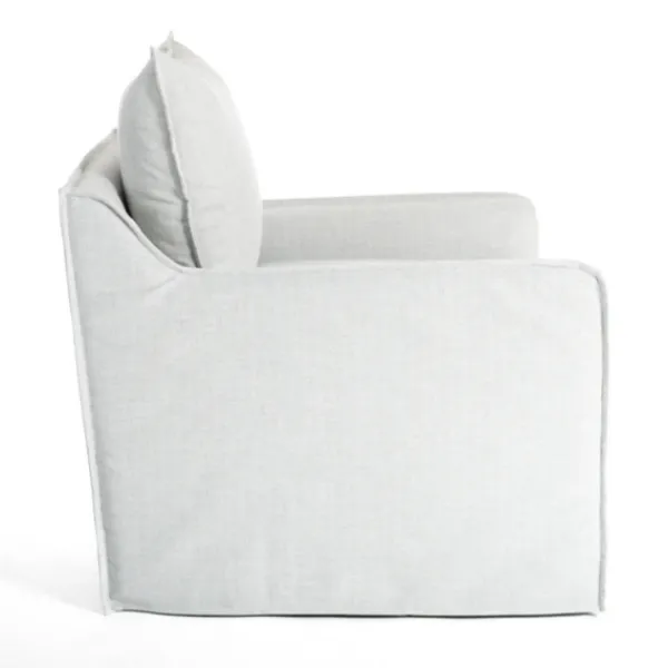 Accent Chairs-Kirkland's Home Celine Sky Swivel Down Armchair Gray