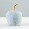 Statues & Figurines-Kirkland's Home Cement Apple Figurine Gray