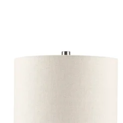 Table Lamps-Kirkland's Home Ceramic And Wood Cone Table Lamp White