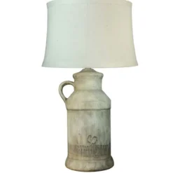 Table Lamps-Kirkland's Home Ceramic Milk Jug Table Lamp Tan