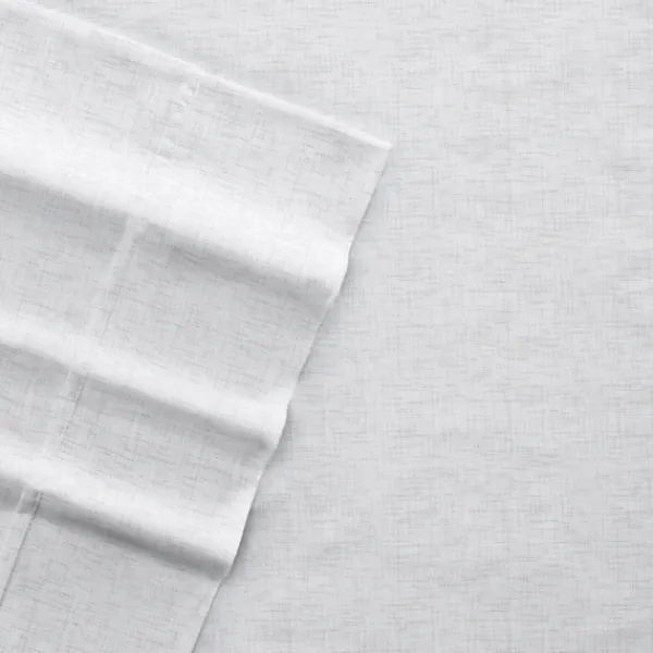 Bed Sheets-Kirkland's Home Chambray 4-Pc. Full Bed Sheet Set White