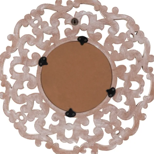 Decorative Mirrors-Kirkland's Home Champagne Abstract Wood Mirror
