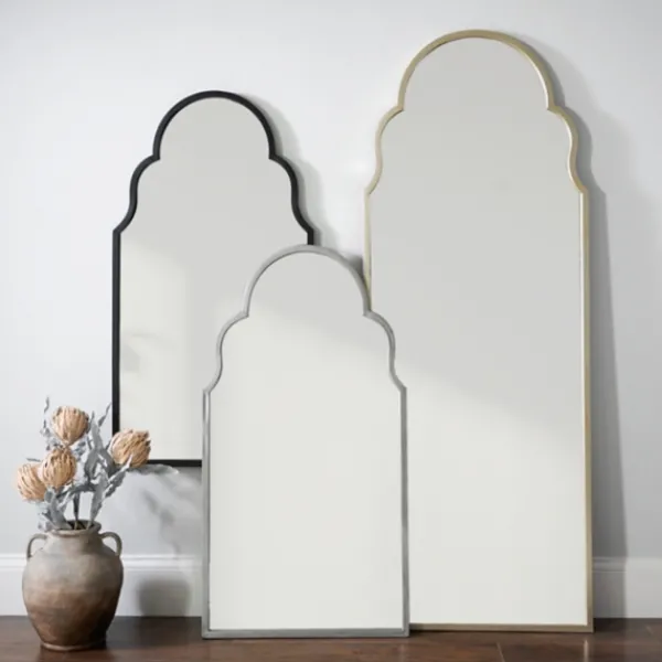 Full Length & Floor Mirrors-Kirkland's Home Champagne Maria Arch Full Length Mirror Gold