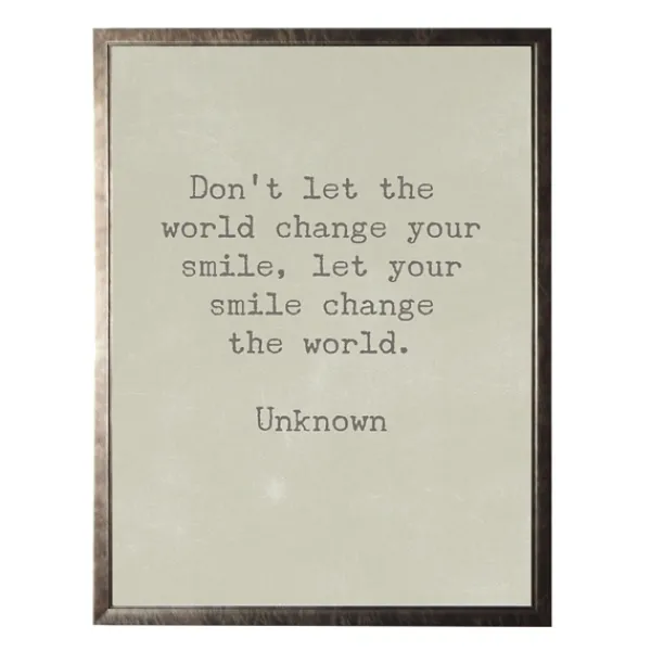 Wall Quotes & Signs-Kirkland's Home Change The World Dr. Seuss Quote Framed Art Print Tan