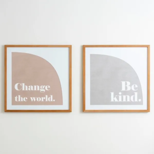 Wall Quotes & Signs-Kirkland's Home Change The World Wall Plaque White/Brown/Tan