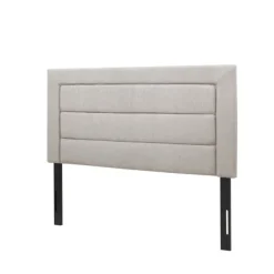 Beds & Headboards-Kirkland's Home Channel Tufted Queen Headboard Gray