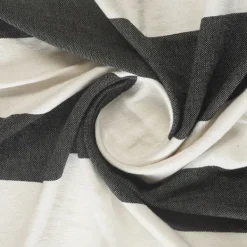 Blankets & Throws-Kirkland's Home Charcoal And White Striped Cotton Throw Gray/White
