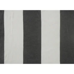 Blankets & Throws-Kirkland's Home Charcoal And White Striped Cotton Throw Gray/White
