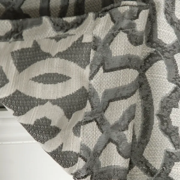 Curtains & Drapes-Kirkland's Home Charcoal Chenille Single Curtain Panel, 84 In. Gray
