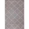 Outdoor Rugs-Kirkland's Home Charcoal Geo Lattice Outdoor Area Rug, 7X9 Gray