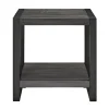 Accent & End Tables-Kirkland's Home Charcoal Industrial Metal And Wood Accent Table Gray